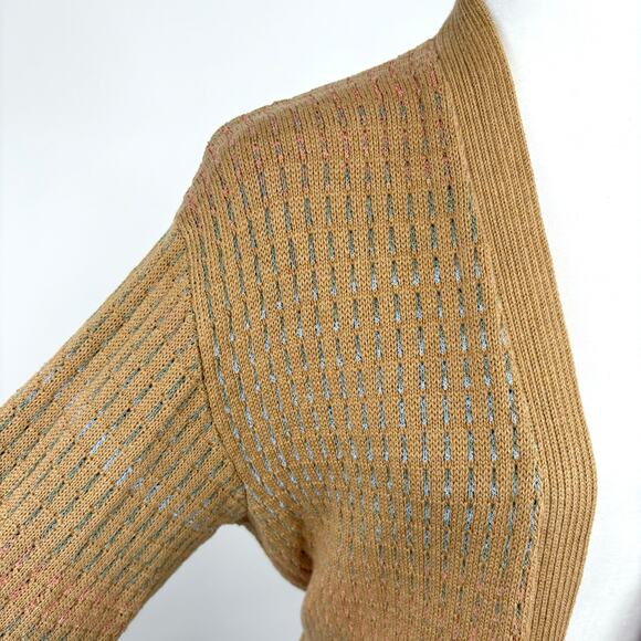 L Space Encinitas Longline Knit Cardigan Size XS Small Tan Beachy Casual Boho - Picture 8 of 15